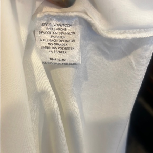 Market & Spruce White Crochet Blouse with Short Sleeves - Picture 13 of 14